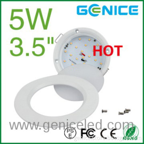 Hot sale AC100-240V 3.5inch indoor LED down lights 400lm 5W